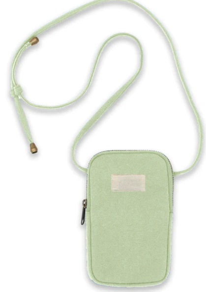 Pochette téléphone personnalisable - Théo Vert d'eau